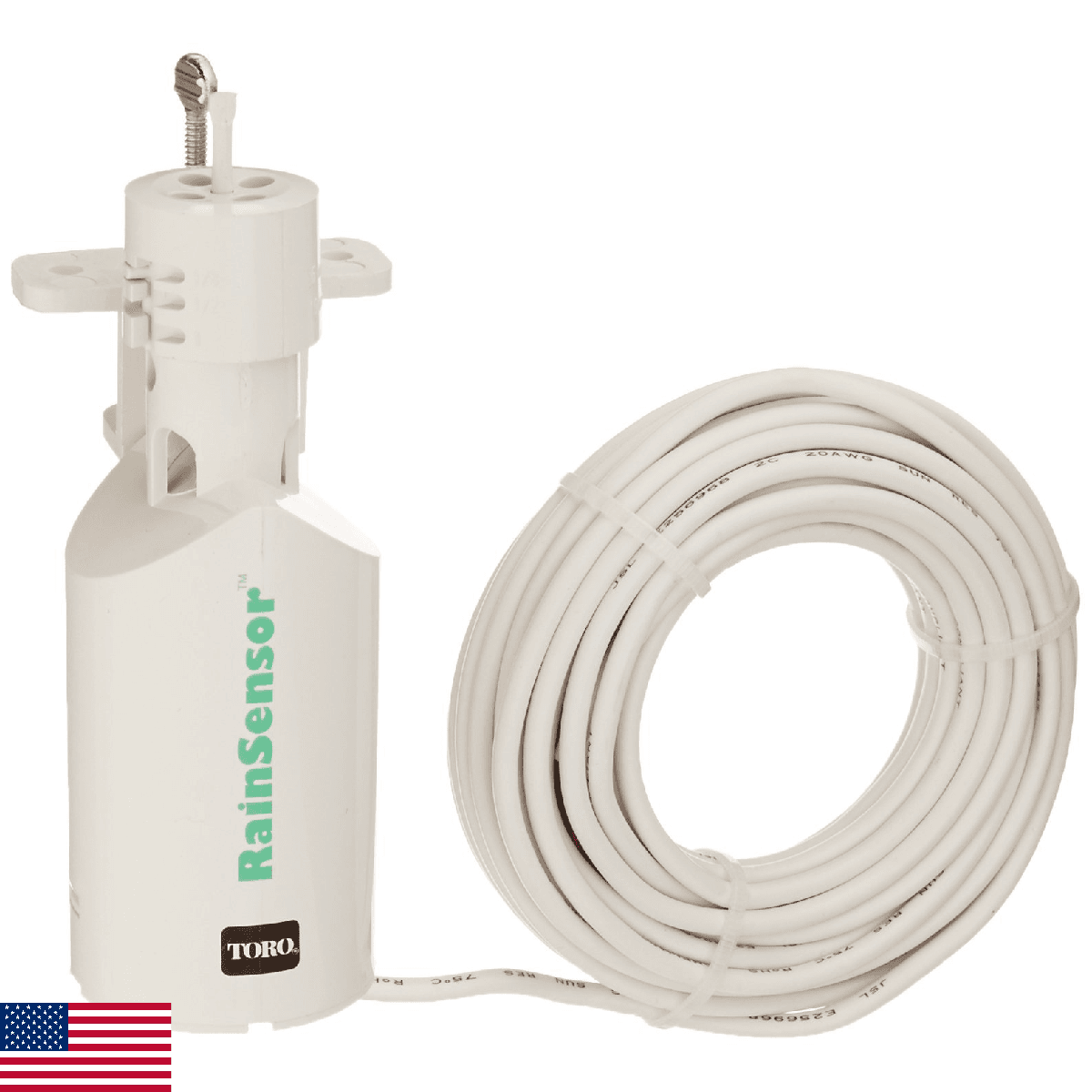 Toro 53769 Sprinkler System Wired Rain Sensor,White - Image 1