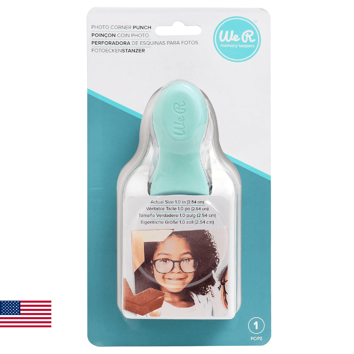 We R Embossing Punch-1" Photo Corners - Image 1