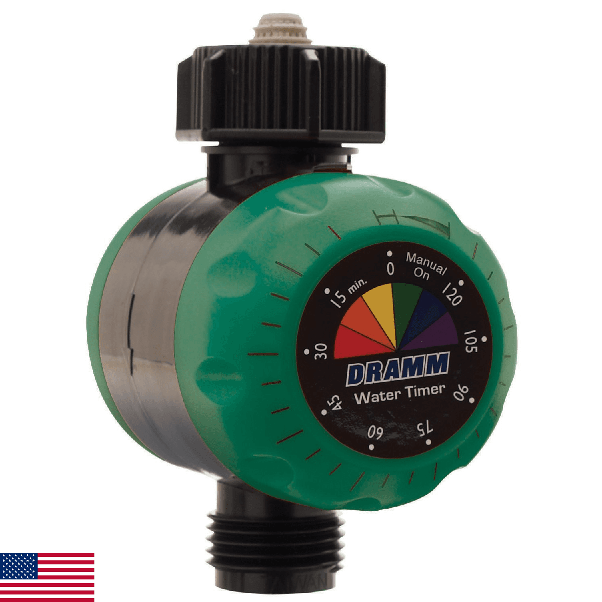 Dramm ColorStorm Premium Water Hose Timer, Mechanical, Turns Water Off Automatic - Image 1