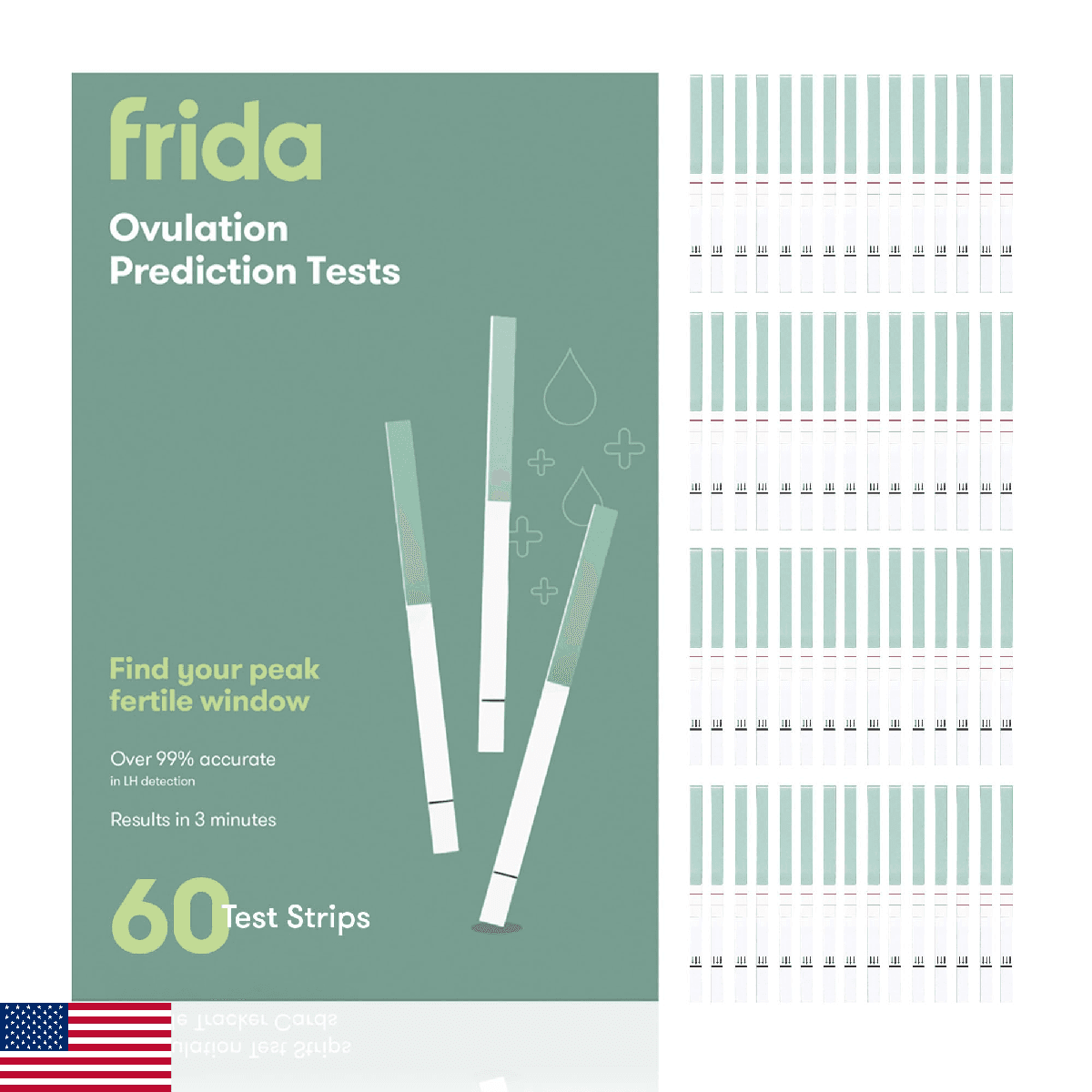 Frida Fertility at-Home Ovulation Test Kit, Easy-to-Use LH Test Strips for Ovula - Image 1