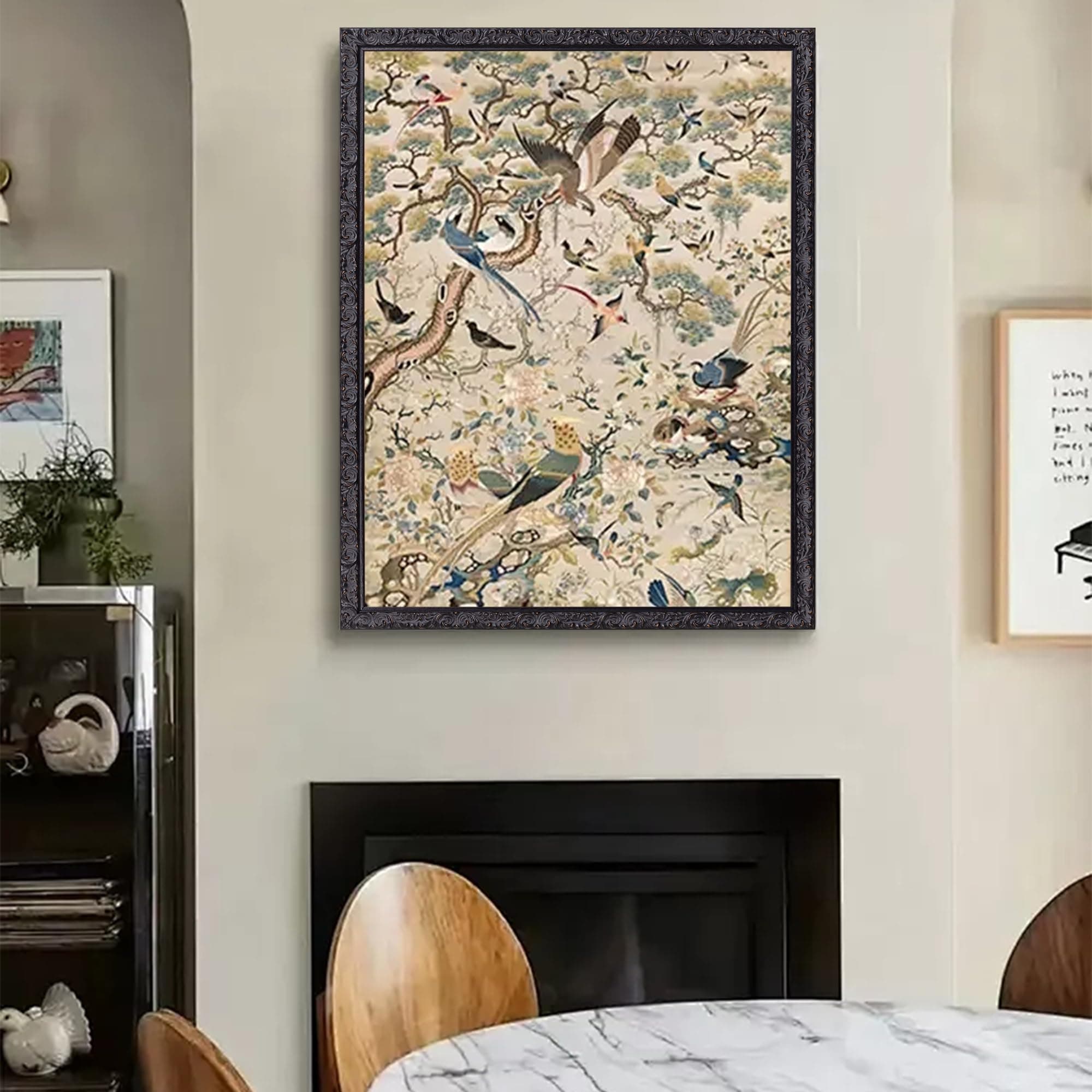 Black 18x24inch Picture Frames: Wooden Gothic Wall Frames 24x18 for Christmas Ha - Thumbnail 4