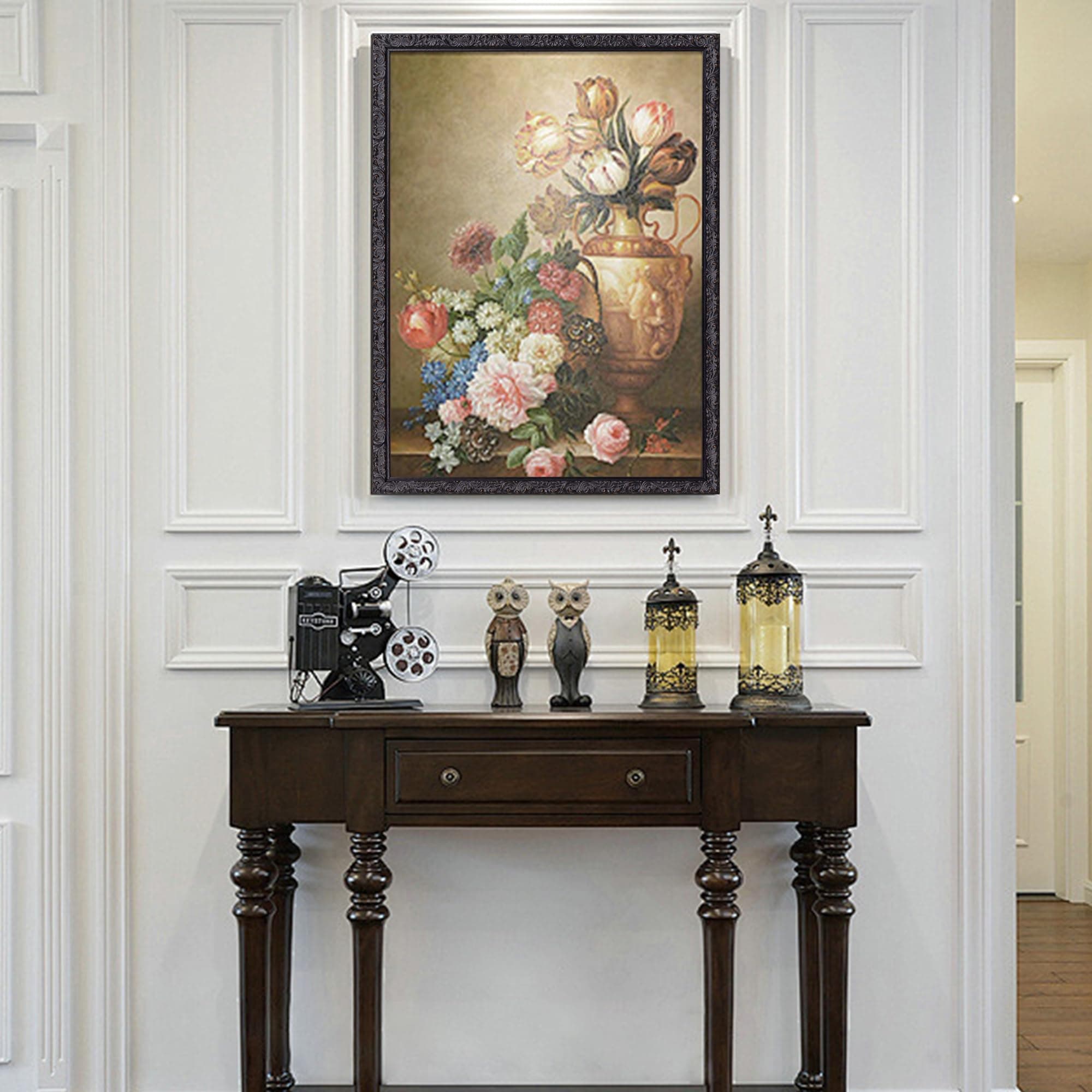 Black 18x24inch Picture Frames: Wooden Gothic Wall Frames 24x18 for Christmas Ha - Thumbnail 5