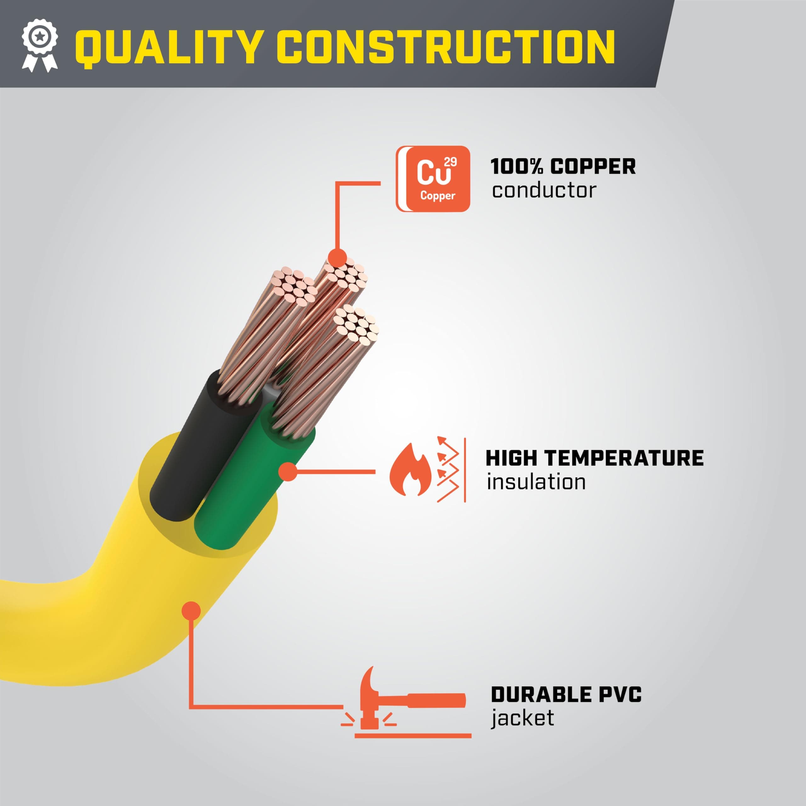 Champion Power Equipment 2 ft. 30A 125V Generator Adapter Cord - Thumbnail 5