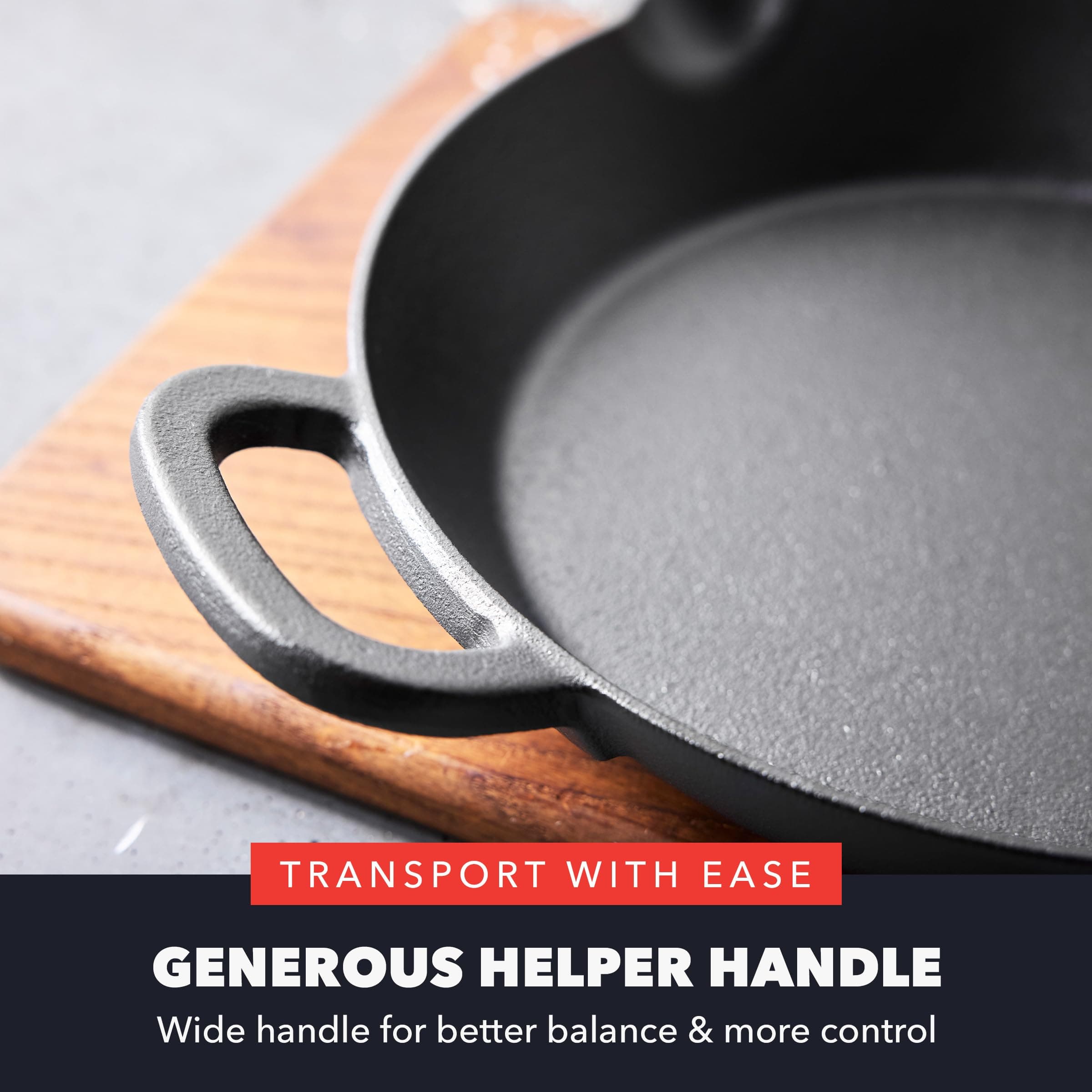 GreenPan x Bobby Flay Cast Iron Skillet Set, 8" & 10" Frying Pans, Oven, Grill - Thumbnail 10