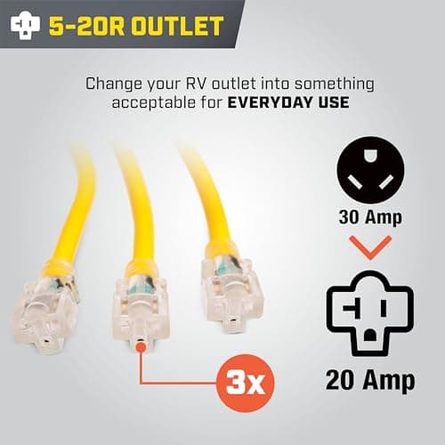 Champion Power Equipment 2 ft. 30A 125V Generator Adapter Cord - Thumbnail 3