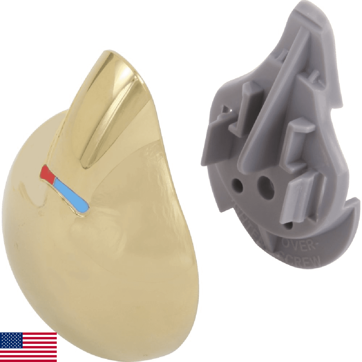 Delta Faucet RP28595PB Single Metal Lever Handle for Temperature Knob and Cover, - Image 1