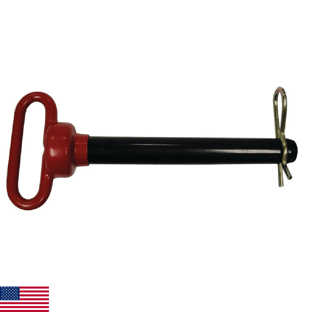 Complete Tractor 3013-1338 Red Handle Hitch Pin 1" Pin Dia. 7-1/2" Useable Lengt - Image 1