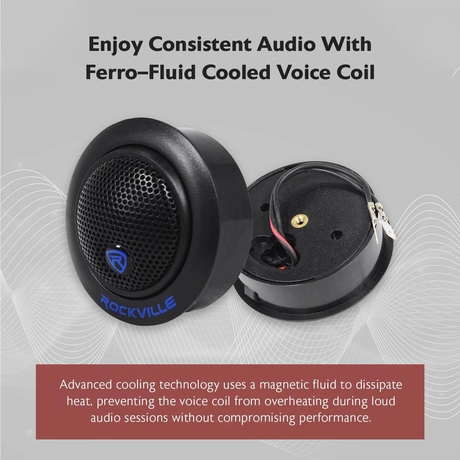 Rockville RT6 1" Silk Dome Car Tweeters Pair, 240W, 4 Ohm, Neo Swivel, Variable - Thumbnail 8