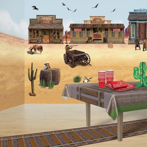 Beistle Railroad Track Tablecovers Pack of 2 - Thumbnail 2