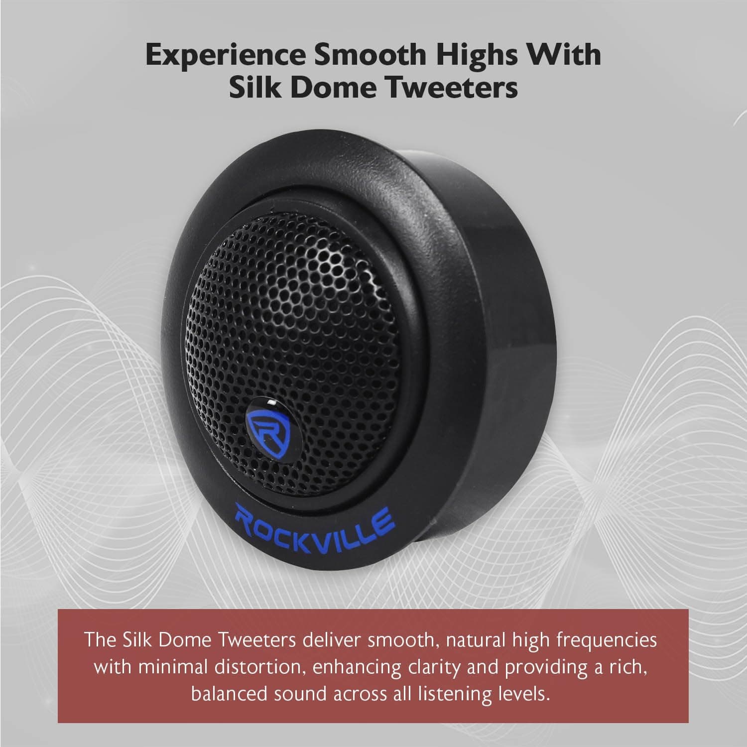 Rockville RT6 1" Silk Dome Car Tweeters Pair, 240W, 4 Ohm, Neo Swivel, Variable - Thumbnail 3