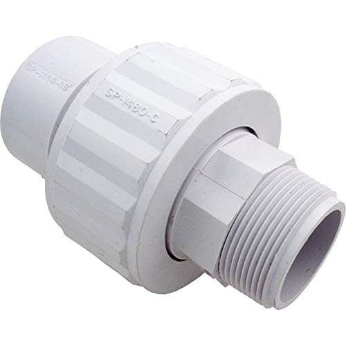 Hayward SP1484 1-1/2- Inch MIP by 1-1/2- Inch Socket White ABS Full-Flo Self-Ali - Thumbnail 2