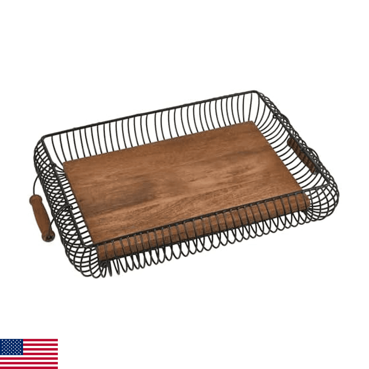 Gourmet Basics by Mikasa Westfield Rectangular Kitchen Centerpiece Storage Baske - Image 1