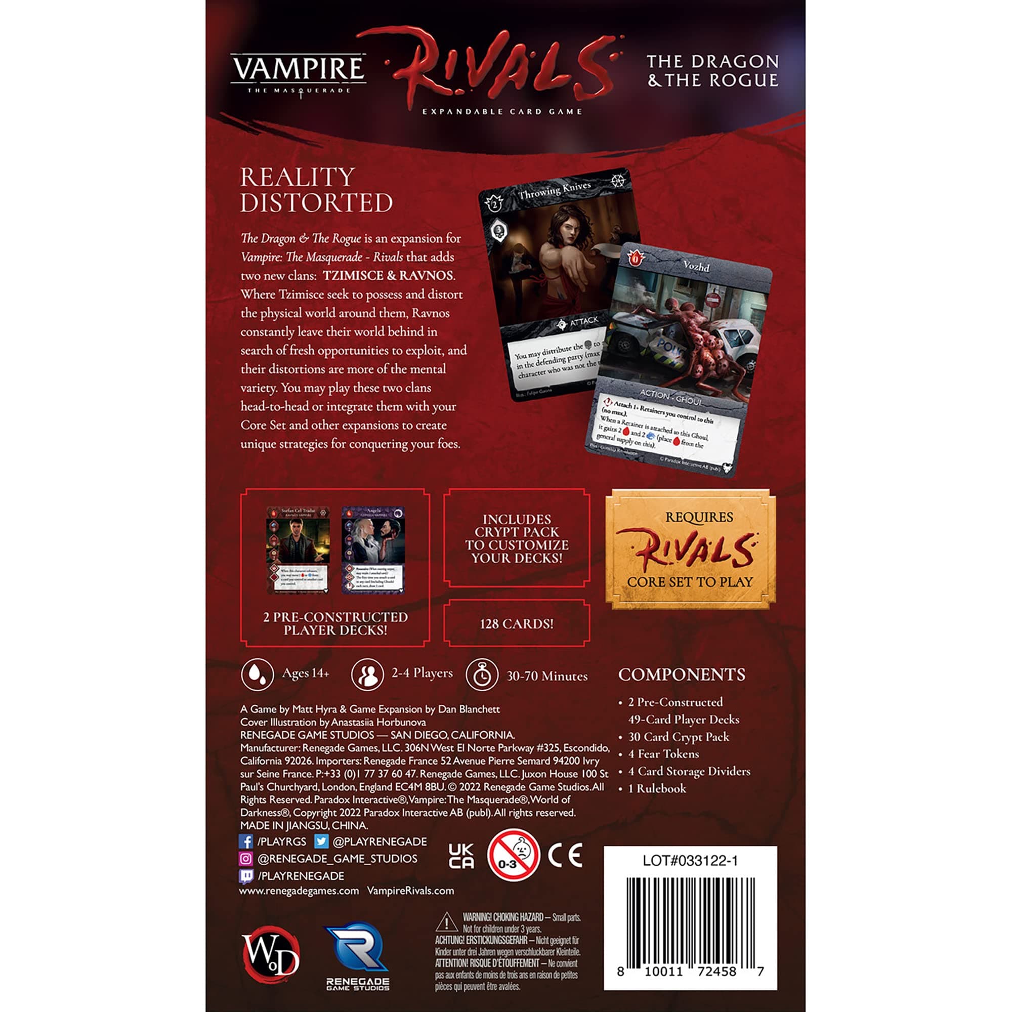 Renegade Games Studios Vampire: The Masquerade Rivals Expandable Card Game The D - Thumbnail 2