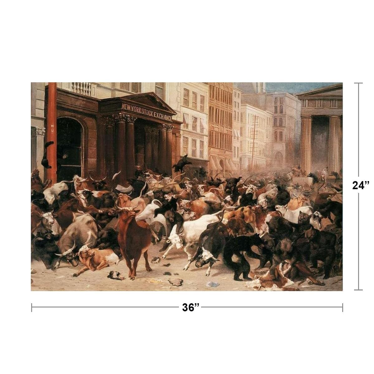 William Holbrook Beard The Bulls And Bears In The Stock Market Wall Street 1879 - Thumbnail 4