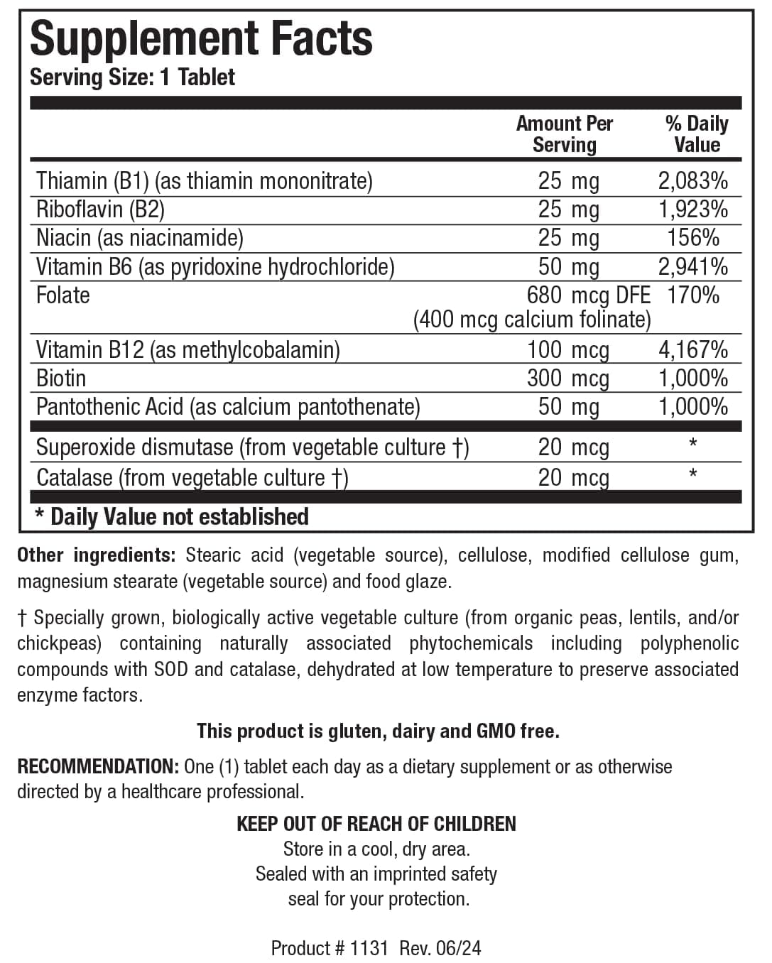 Biotics Research Bio B Complex: B1, B6, B12, Folate for Energy & Brain, 90 Tabs - Thumbnail 2