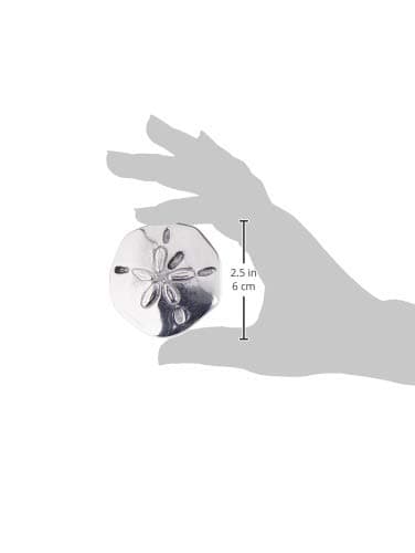 Mariposa Sand Dollar Napkin Weight, One Size, Silver - Thumbnail 5