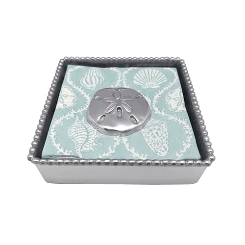 Mariposa Sand Dollar Napkin Weight, One Size, Silver - Thumbnail 2