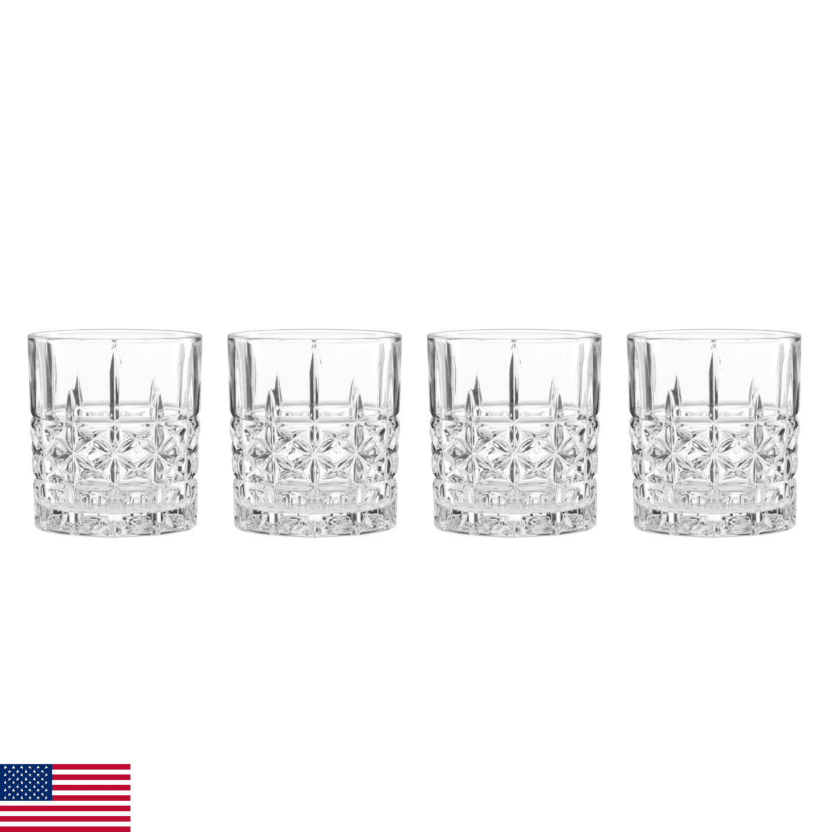 Oneida 897895 Apollo Double Old Fashioned Glasses, Set Of 4 - Image 1