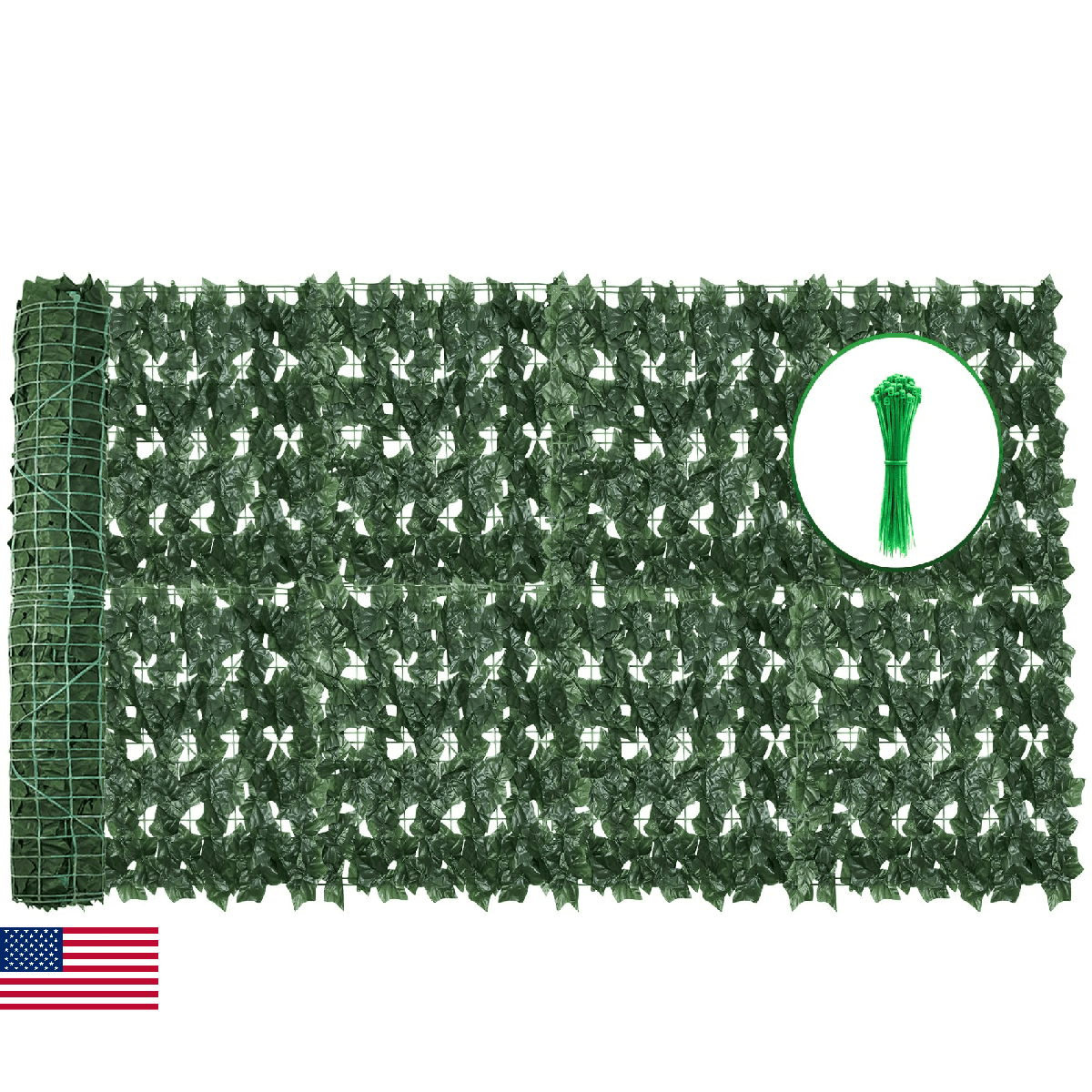 Artificial Ivy Privacy Fence Wall Screen,240X40in Privacy Fence Panels Privacy F - Image 1