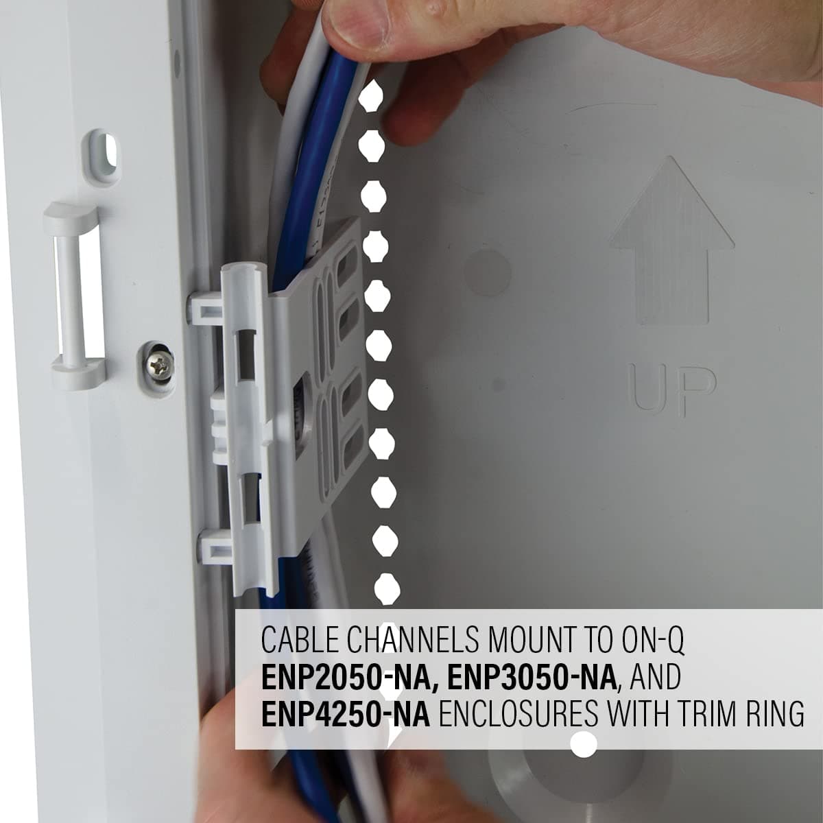 On-Q AC1050-EMK Mounting Plate, White/Red - Thumbnail 4