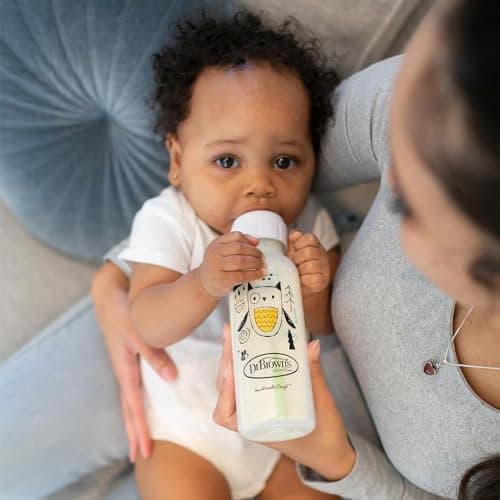 Dr. Brown's Natural Flow Anti-Colic Options+ Narrow Baby Bottle, 8 oz/250 mL, wi - Thumbnail 10