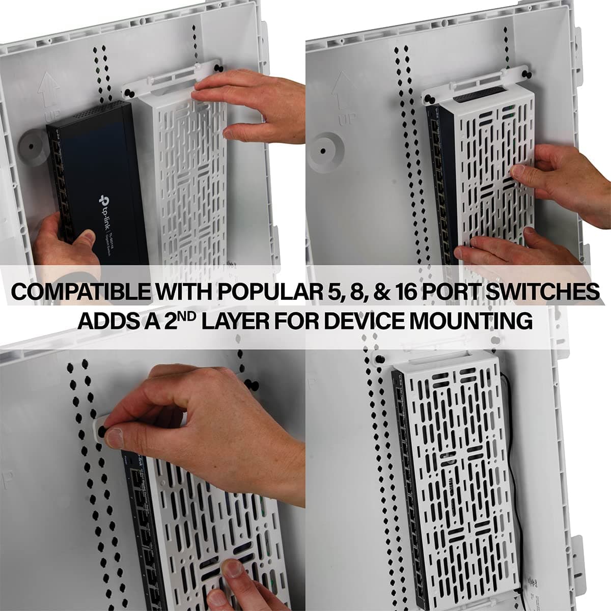 On-Q AC1050-EMK Mounting Plate, White/Red - Thumbnail 3