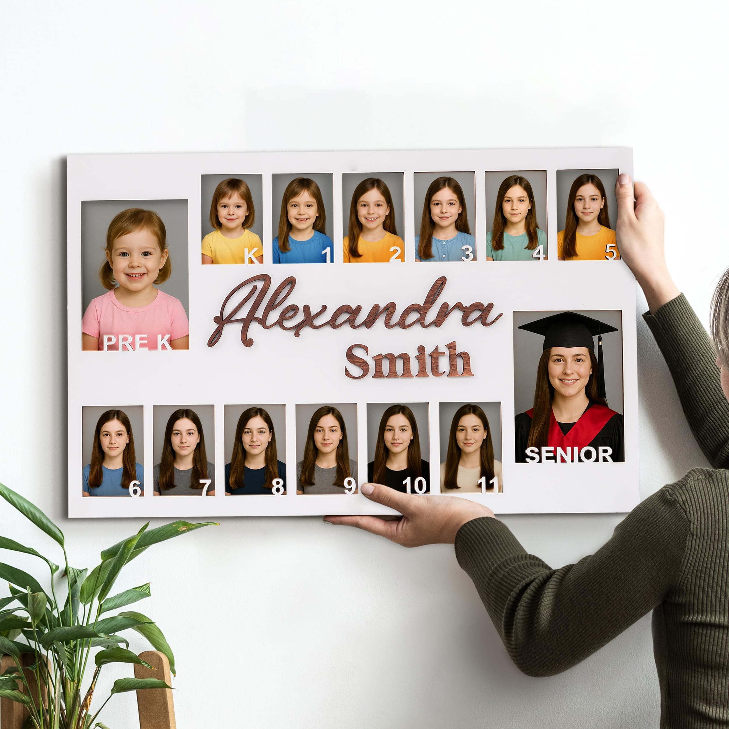 School Picture Frame Pre-K to 12 - Kindergarten to 12th Grade Memory Frame, K-12 - Thumbnail 8