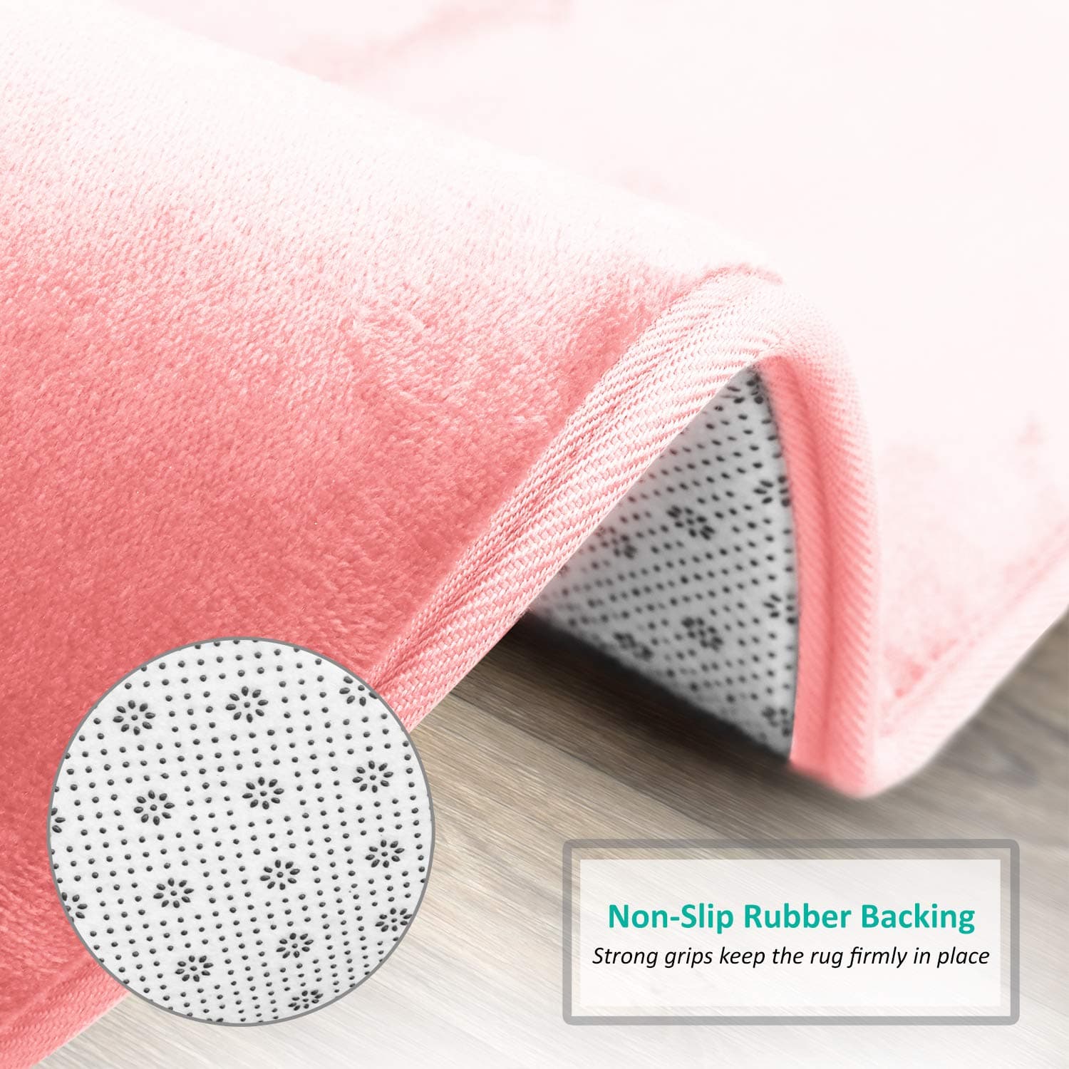 Clara Clark Bathroom Rugs, Ultra Soft Plush Bath Mat for Bathroom, Non-Slip, Vel - Thumbnail 5