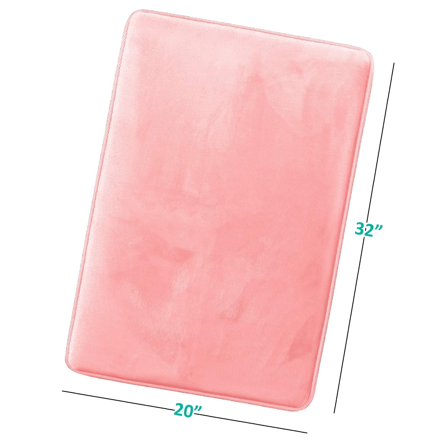 Clara Clark Bathroom Rugs, Ultra Soft Plush Bath Mat for Bathroom, Non-Slip, Vel - Thumbnail 3