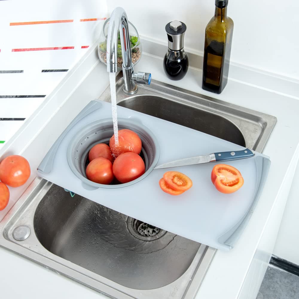 Restaurantware-19.7 x 11.2 Inch Cutting Board Strainer Pack of 1 Plastic Cutting - Thumbnail 4