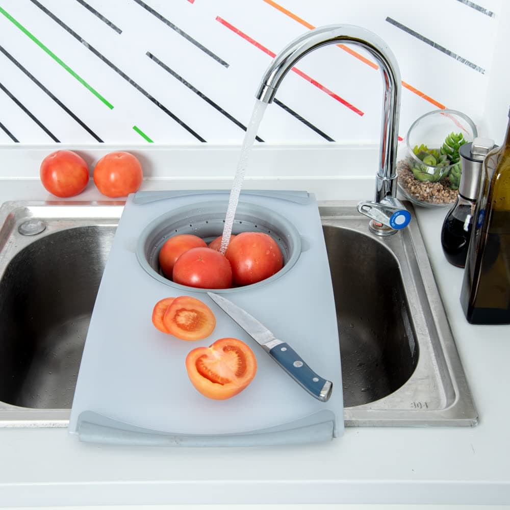 Restaurantware-19.7 x 11.2 Inch Cutting Board Strainer Pack of 1 Plastic Cutting - Thumbnail 7