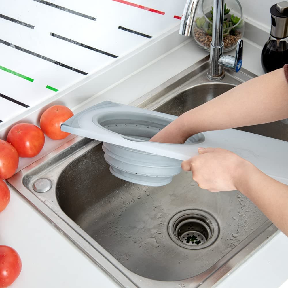 Restaurantware-19.7 x 11.2 Inch Cutting Board Strainer Pack of 1 Plastic Cutting - Thumbnail 6