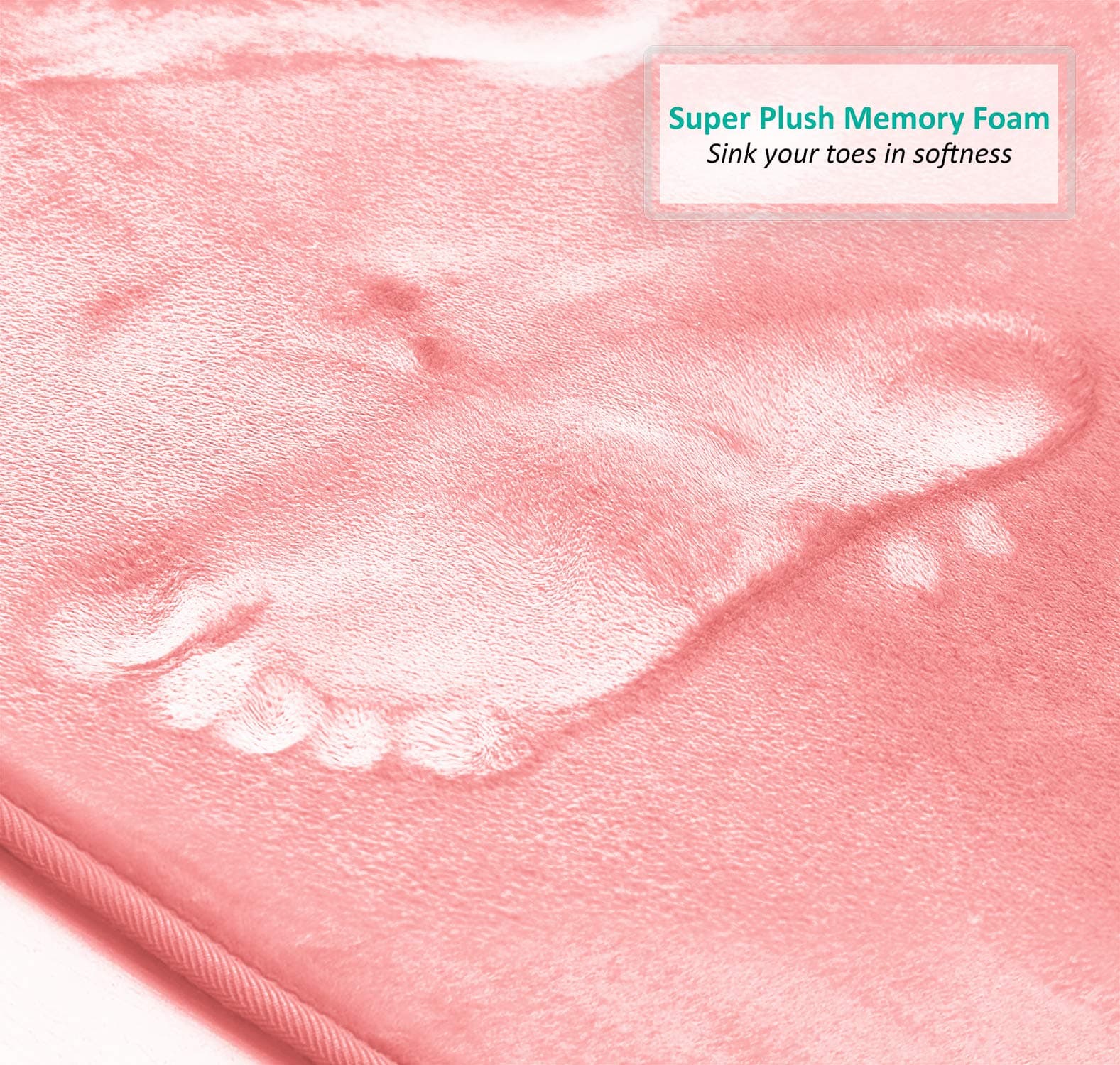 Clara Clark Bathroom Rugs, Ultra Soft Plush Bath Mat for Bathroom, Non-Slip, Vel - Thumbnail 7