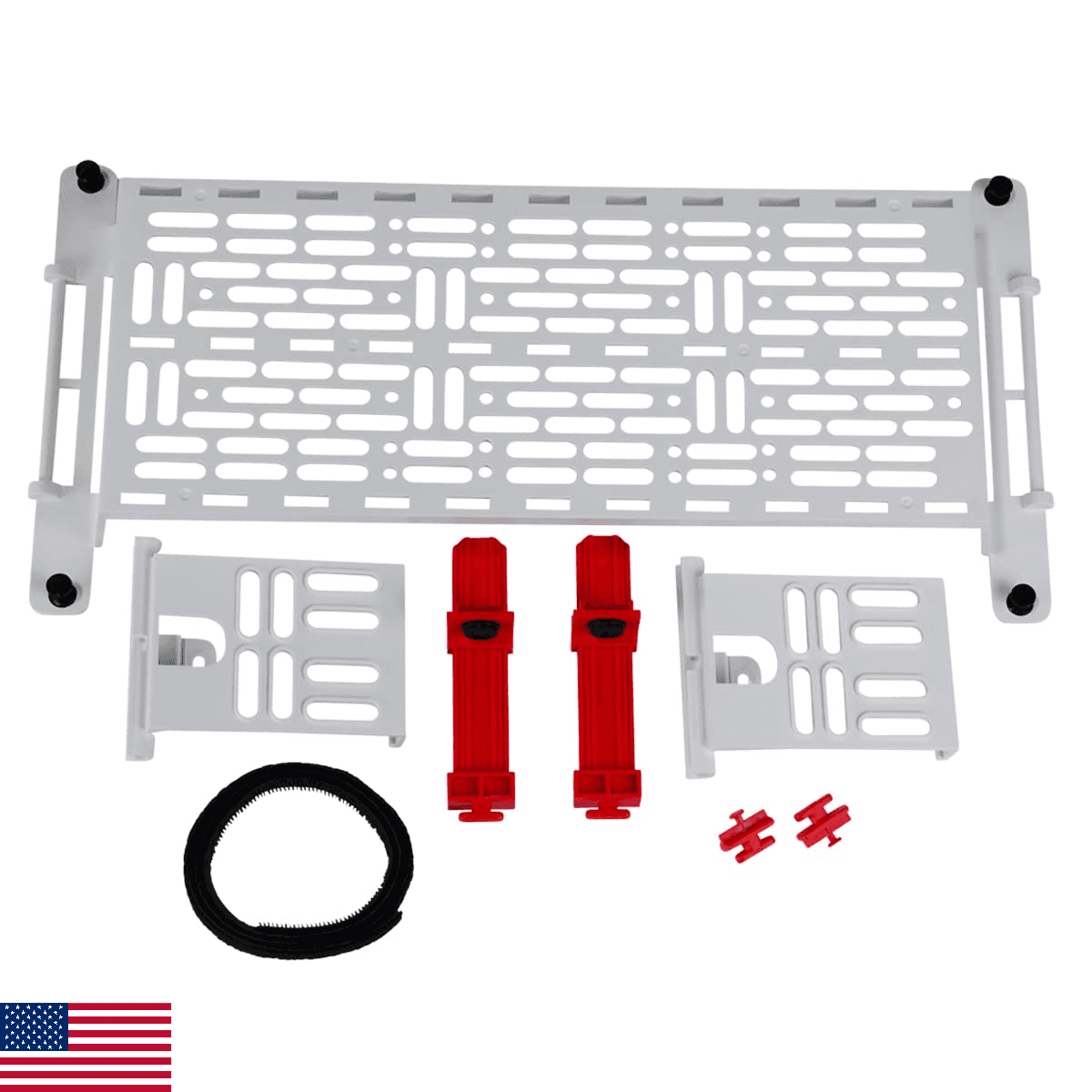 On-Q AC1050-EMK Mounting Plate, White/Red - Image 1