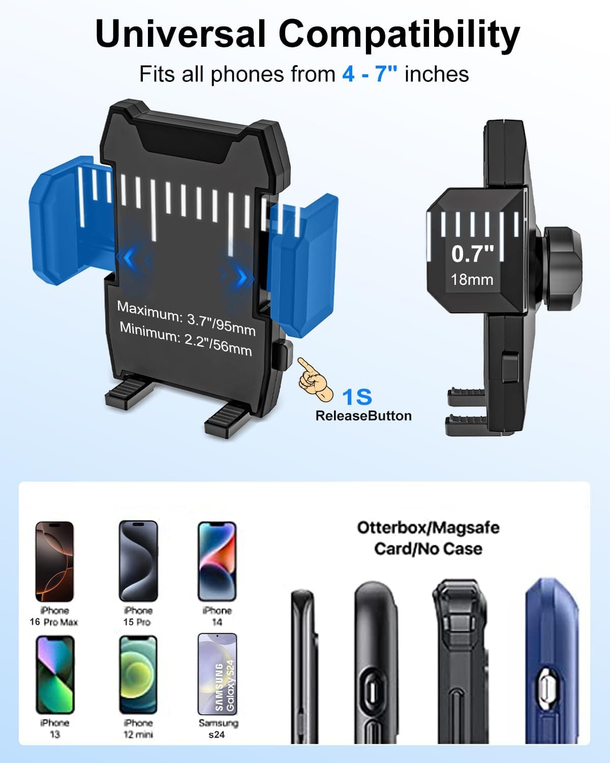 Kolasels Cigarette Lighter Phone Holder Car Mount Charger [Dual USB Fast Chargin - Thumbnail 6