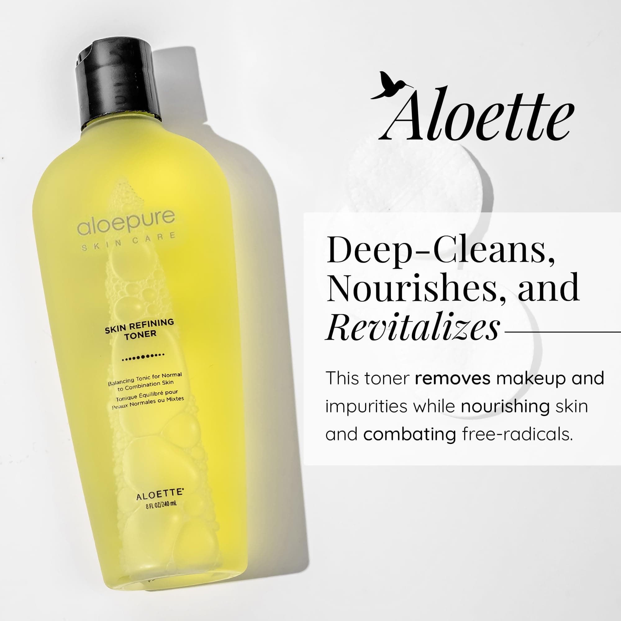 Aloette Skin Refining Toner for Face - Deep Cleansing Hydrating Facial Toner for - Thumbnail 2