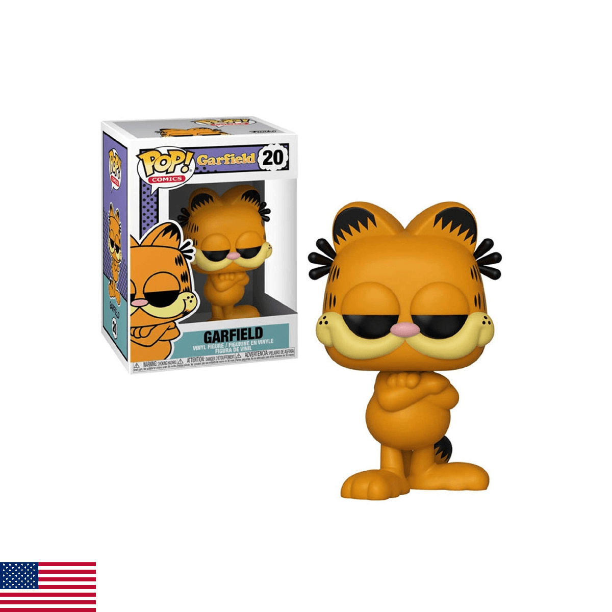 Funko Pop! Comics: Garfield - Garfield, Multicolor, Standard - Image 1