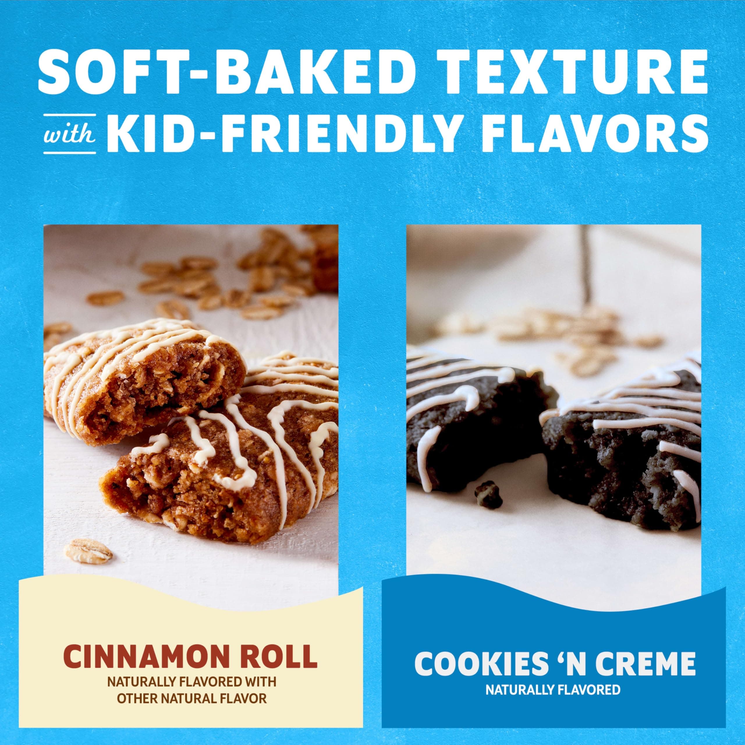 Zbar Bake Sale Variety Pack - Cookies N Creme & Cinnamon Roll Snack Bars (24 Pac - Thumbnail 7