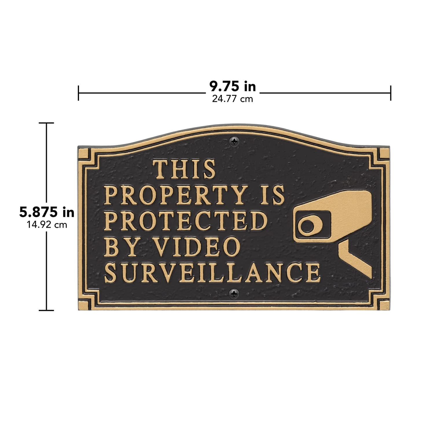 Whitehall Products Statement Plaque, Small Wall/Lawn - This Property Is Protecte - Thumbnail 5