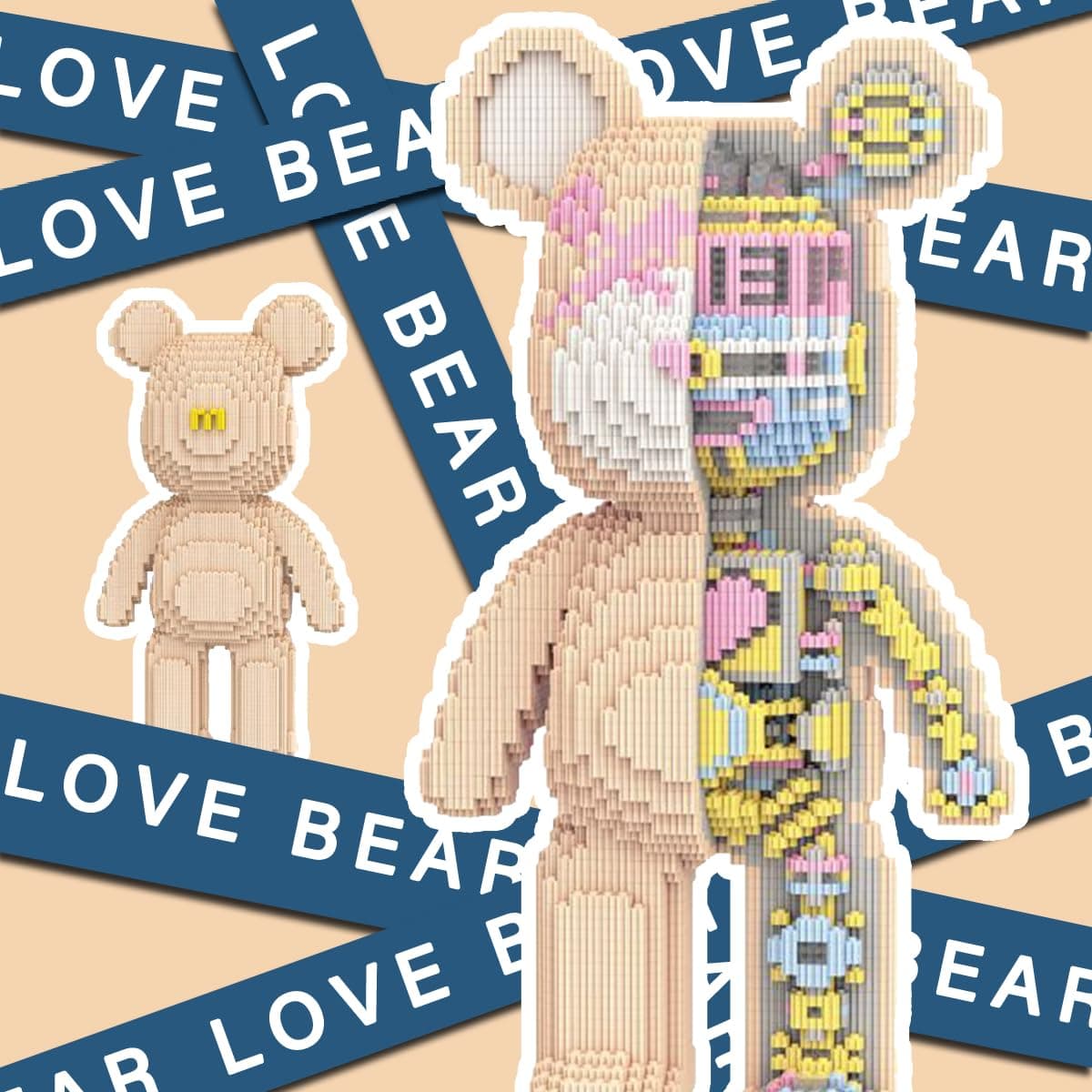 DAHONPA Animal Mechanical Bear Micro Building Blocks Set with Drawer（7220PCS）, P - Thumbnail 3