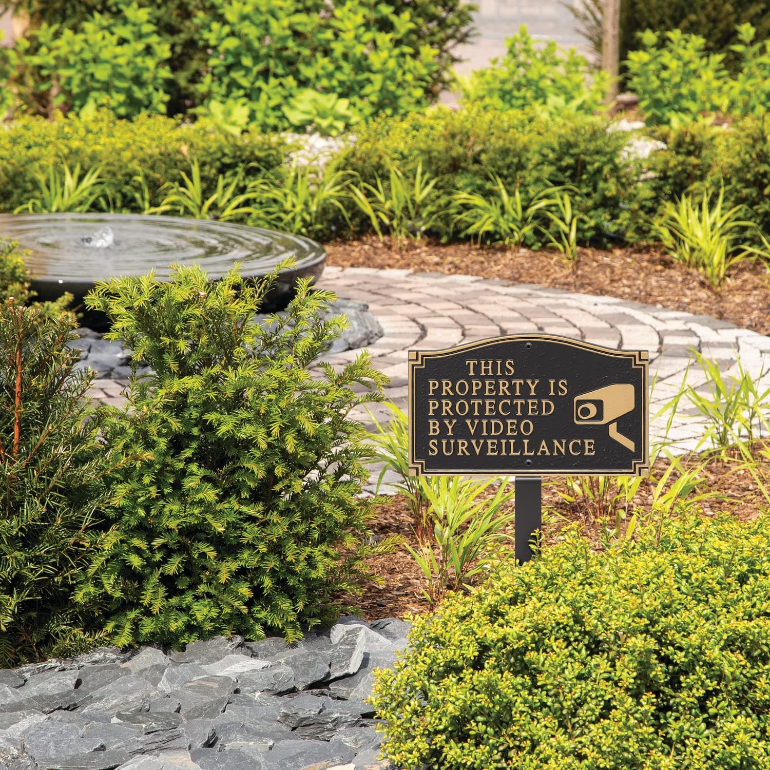 Whitehall Products Statement Plaque, Small Wall/Lawn - This Property Is Protecte - Thumbnail 4