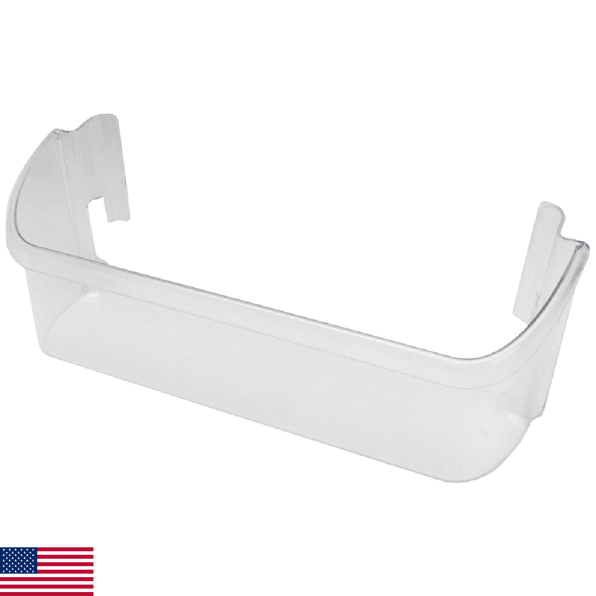 Frigidaire 240323002 Single Unit Door Bin for Refrigerator, Clear Plastic, 20 in - Image 1