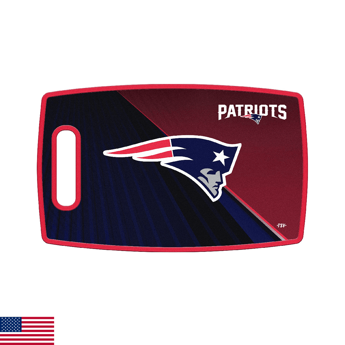 NFL New England Patriots Large Plastic Cutting Board - Image 1