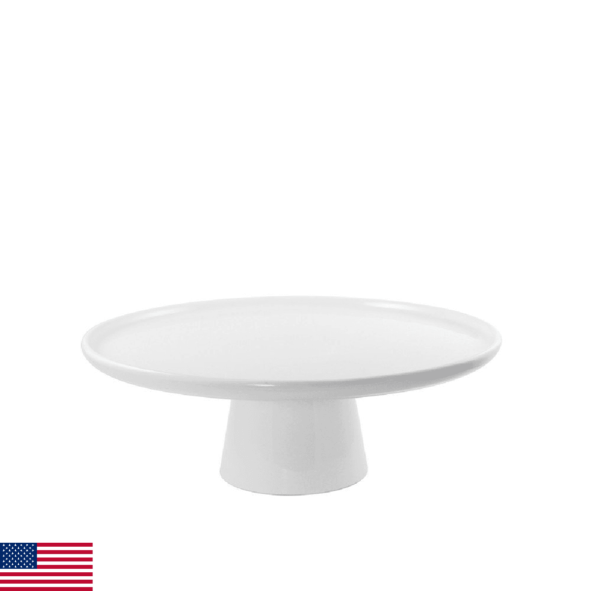10 Strawberry Street Whittier 8.5" Cake Stand Set of 2 White - Image 1