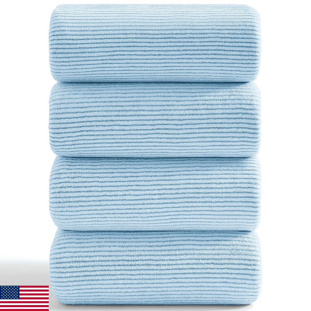 4 Piece Bath Towel Set 35"x70"Oversized Bath Towel for Bathroom Ultra Soft Fluff - Image 1