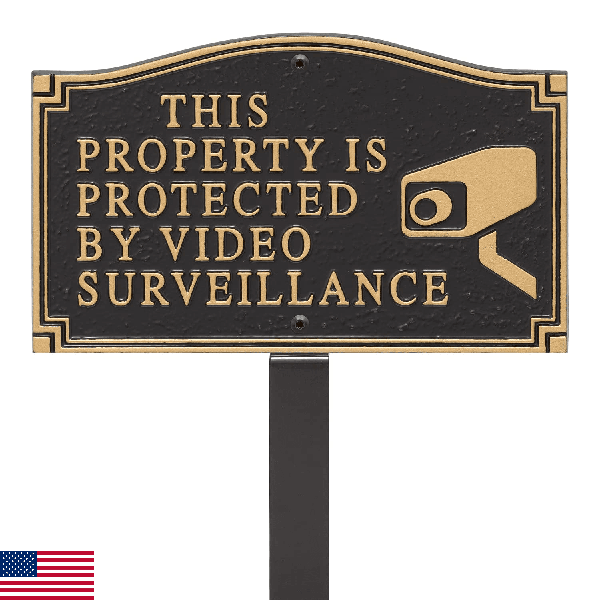 Whitehall Products Statement Plaque, Small Wall/Lawn - This Property Is Protecte - Image 1