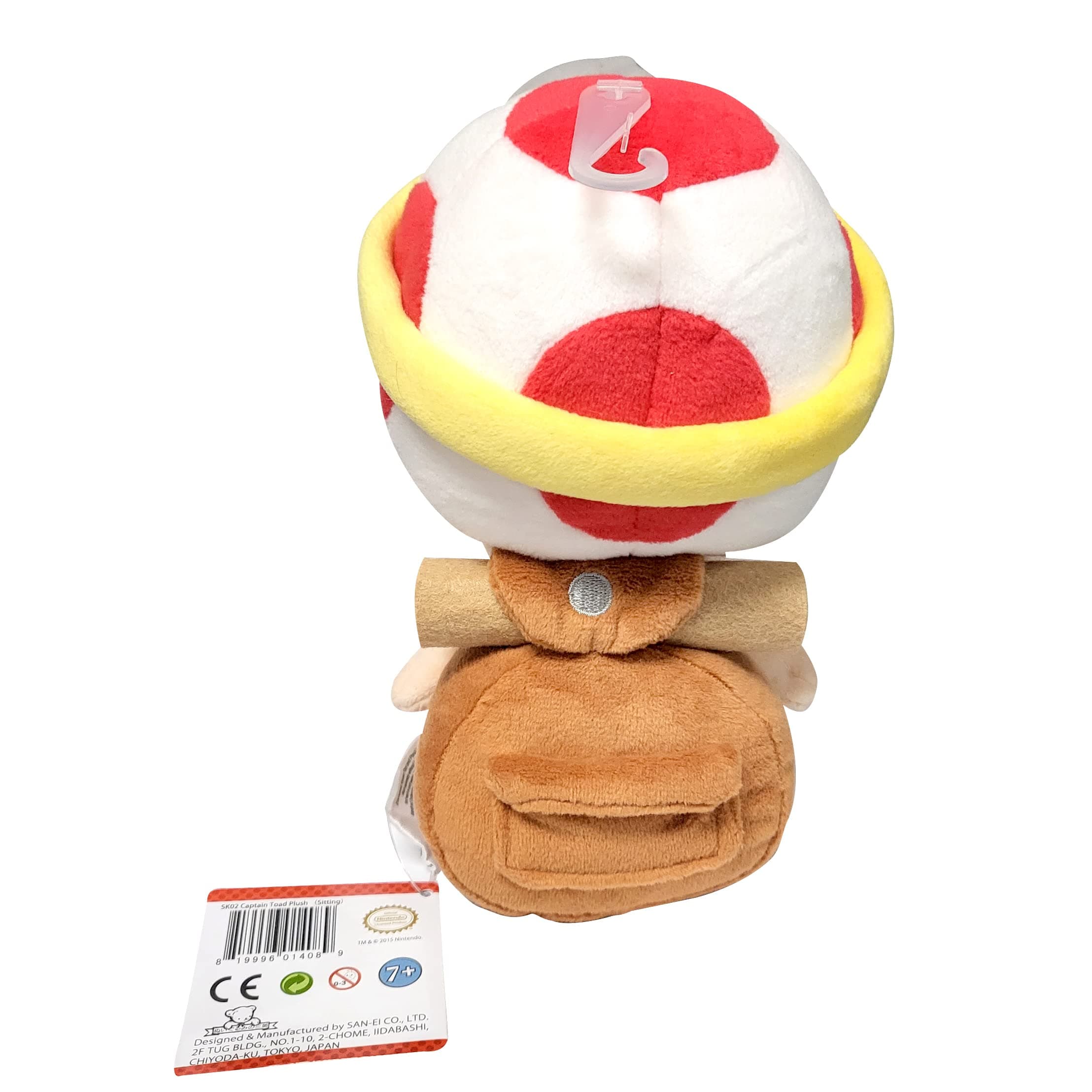 Little Buddy 1408 Super Mario Bros. Captain Toad Sitting Pose Plush, 6.5" - Thumbnail 6