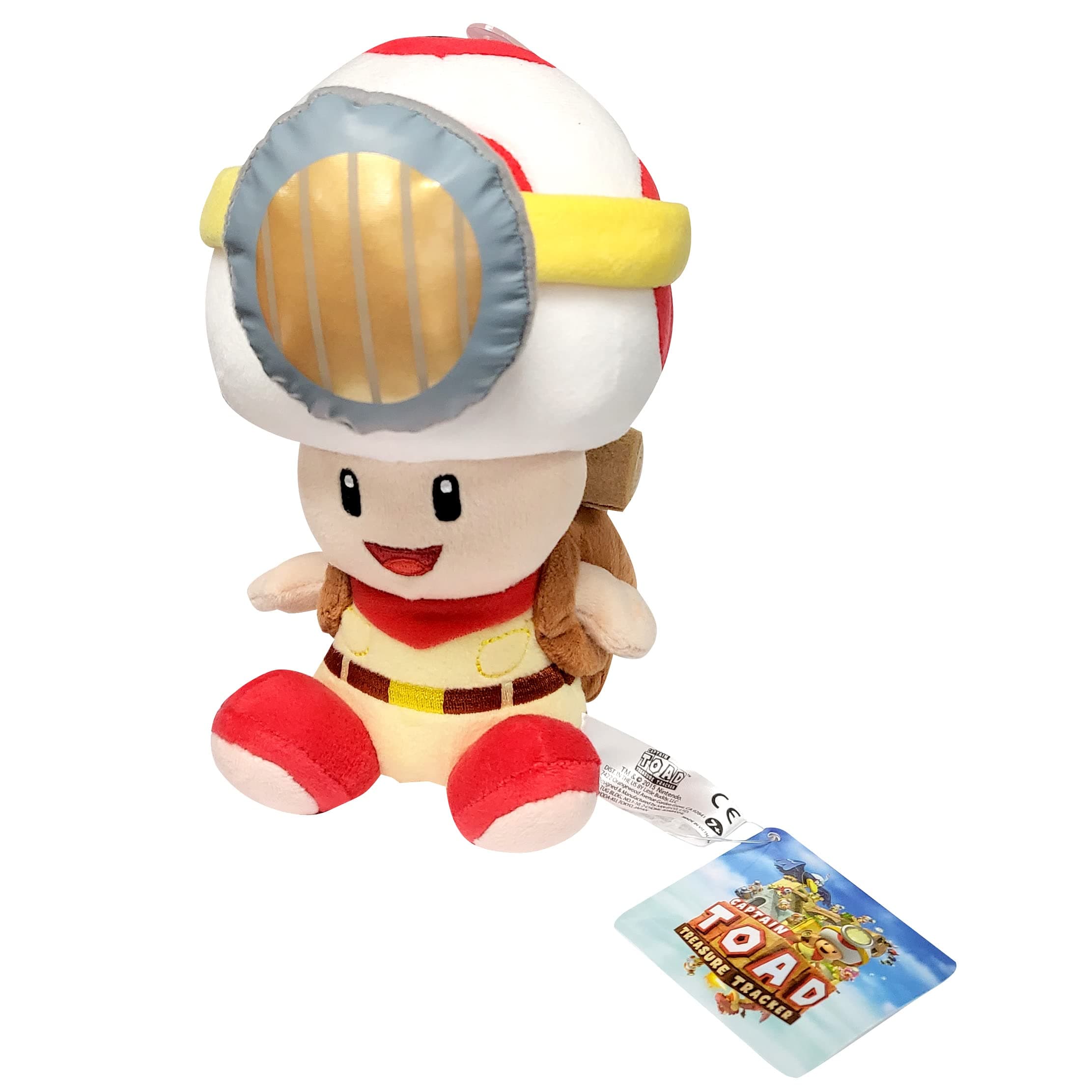 Little Buddy 1408 Super Mario Bros. Captain Toad Sitting Pose Plush, 6.5" - Thumbnail 5