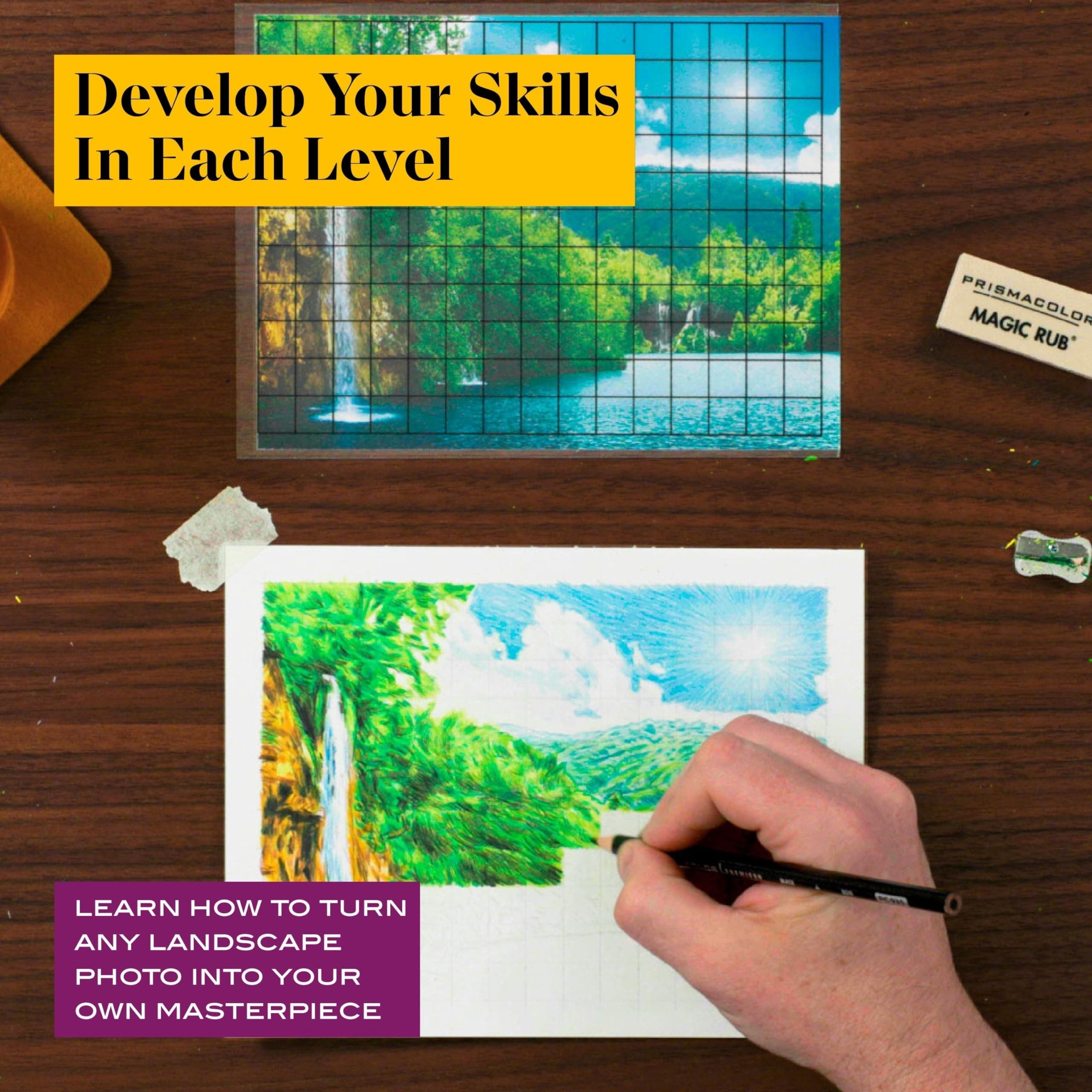 Prismacolor Technique, Art Supplies and Digital Art Lessons, Nature Drawing Set, - Thumbnail 3