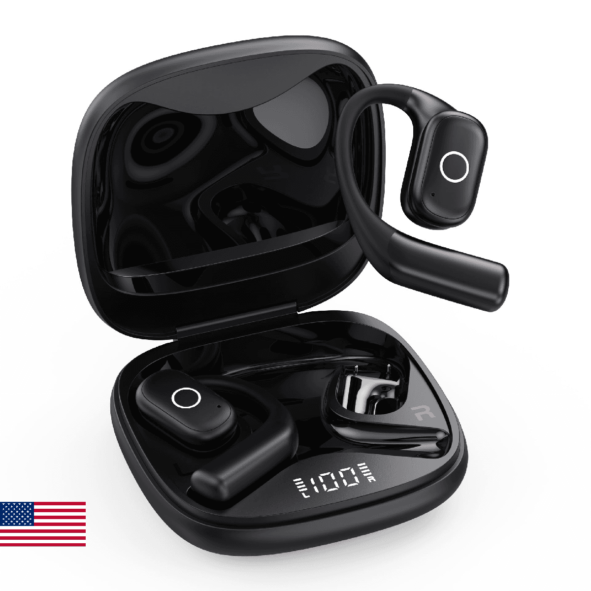 Ear Buds Open Ear Headphones Wireless Earbuds 80Hrs Playtime Bluetooth Ear Buds - Image 1